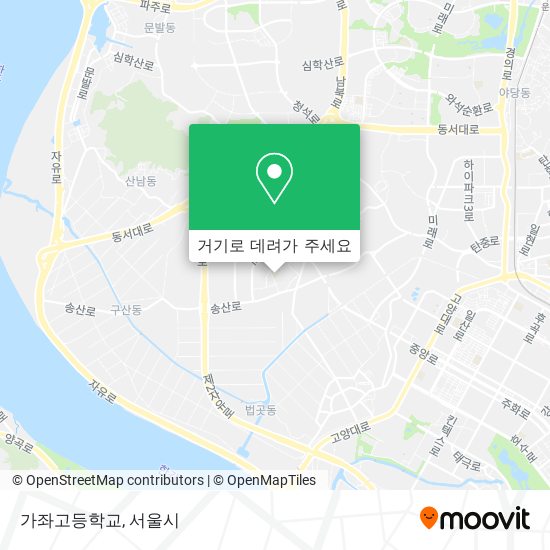가좌고등학교 지도
