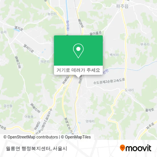 월롱면 행정복지센터 지도