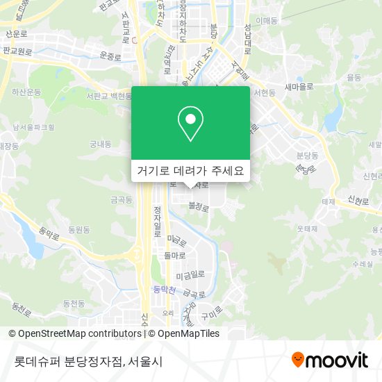 롯데슈퍼 분당정자점 지도