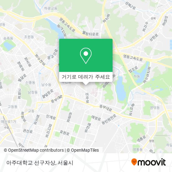 아주대학교 선구자상 지도