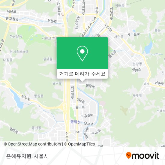 은혜유치원 지도