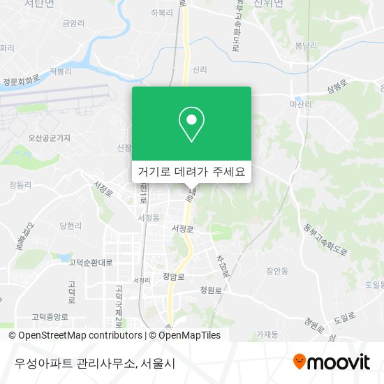 우성아파트 관리사무소 지도