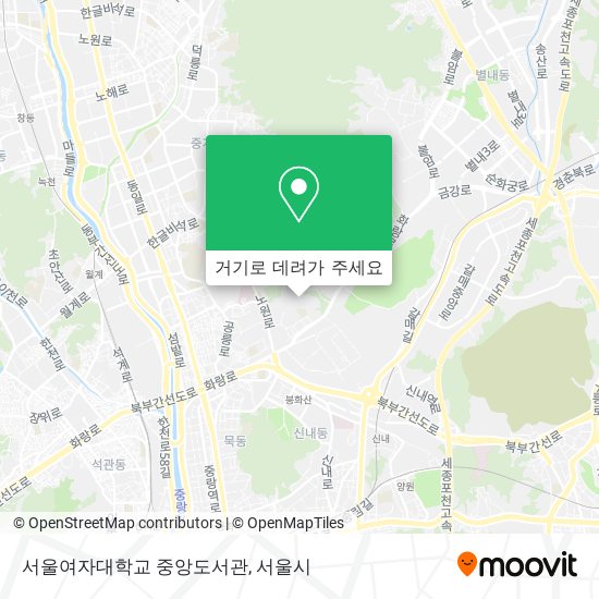 서울여자대학교 중앙도서관 지도