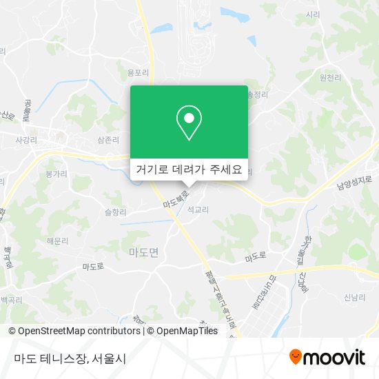 마도 테니스장 지도