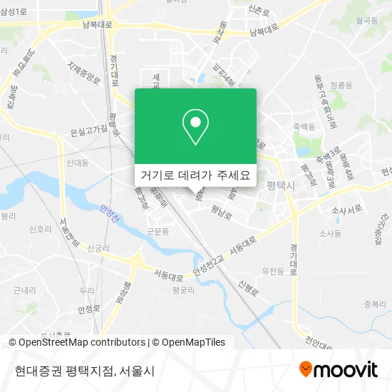 현대증권 평택지점 지도