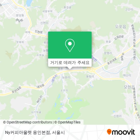 Ny커피아울렛 용인본점 지도