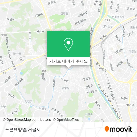푸른요양원 지도