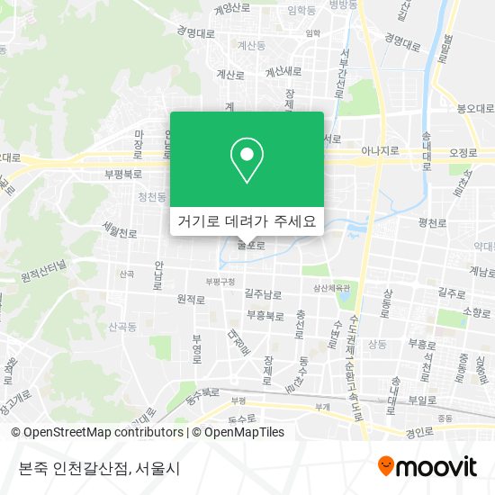 본죽 인천갈산점 지도