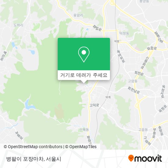 병팔이 포장마차 지도