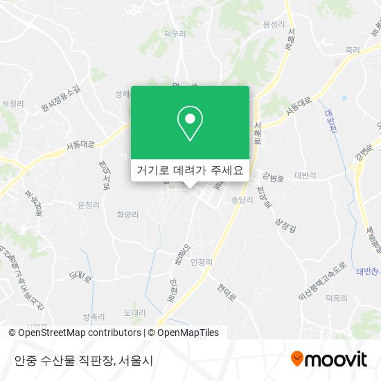 안중 수산물 직판장 지도