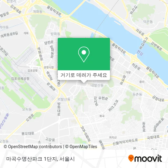 마곡수명산파크 1단지 지도