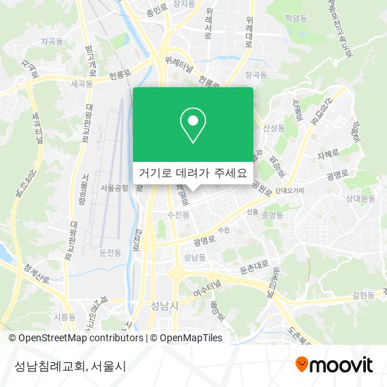 성남침례교회 지도