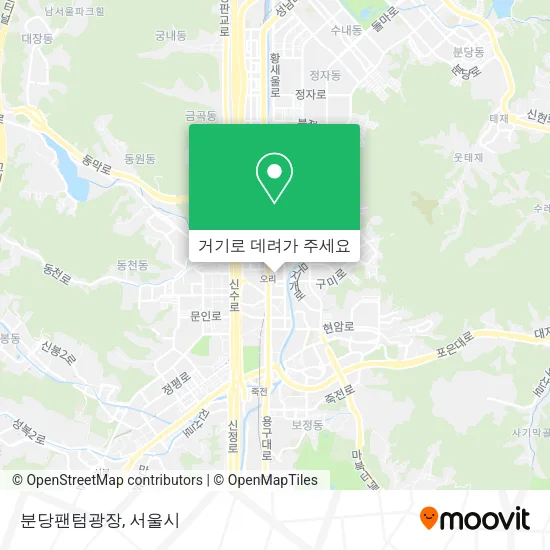 분당팬텀광장 지도
