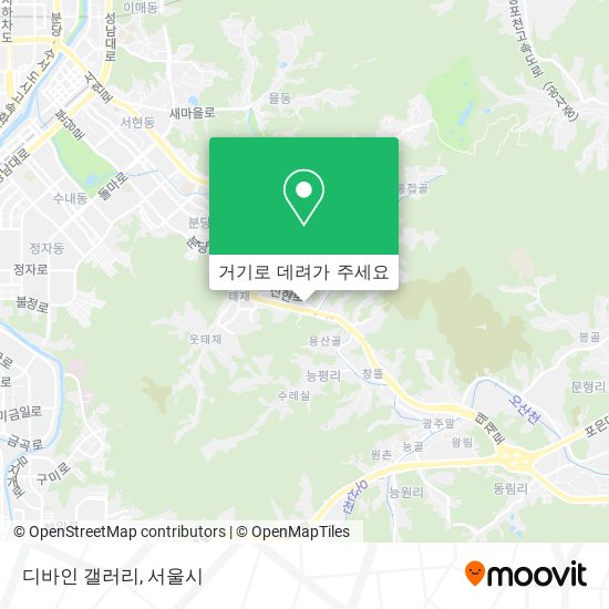 디바인 갤러리 지도