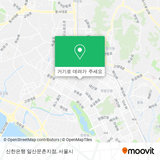 신한은행 일산문촌지점 지도