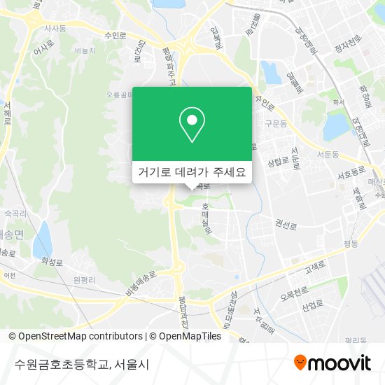 수원금호초등학교 지도