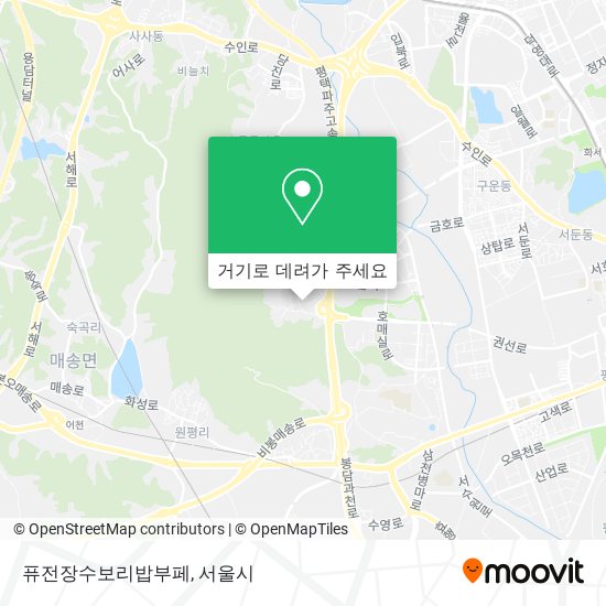 퓨전장수보리밥부페 지도