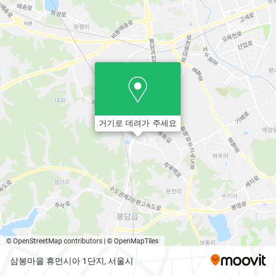 삼봉마을 휴먼시아 1단지 지도
