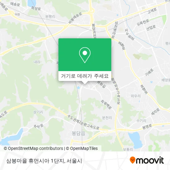 삼봉마을 휴먼시아 1단지 지도