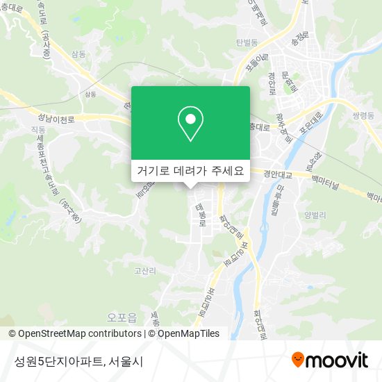 성원5단지아파트 지도