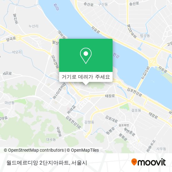 월드메르디앙 2단지아파트 지도