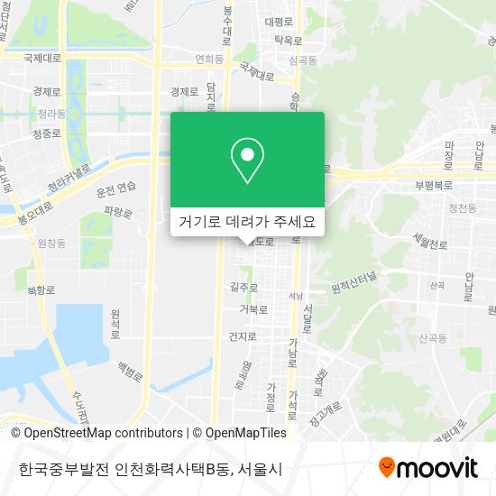 한국중부발전 인천화력사택B동 지도