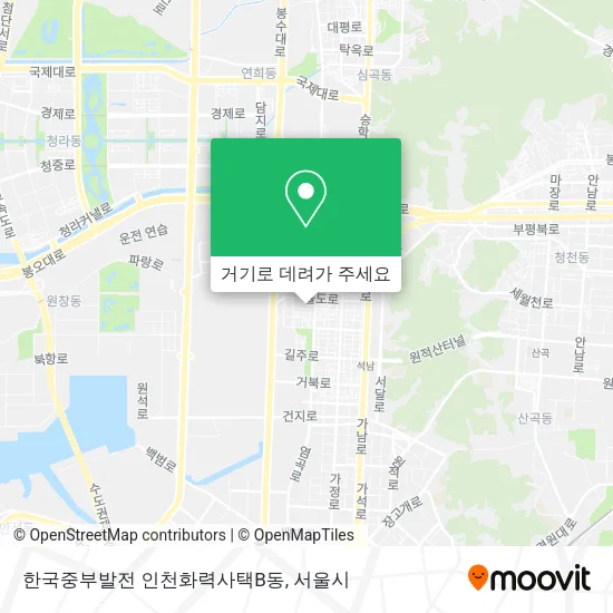 한국중부발전 인천화력사택B동 지도