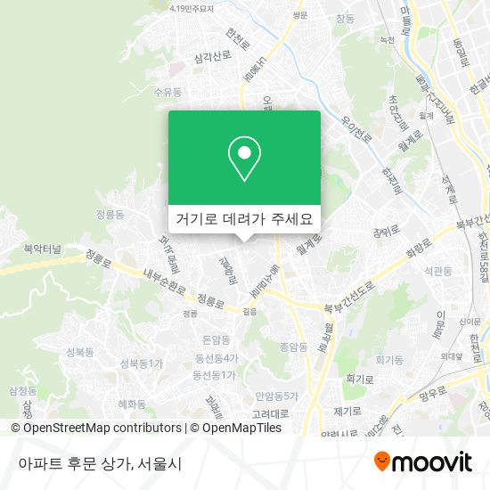 아파트 후문 상가 지도