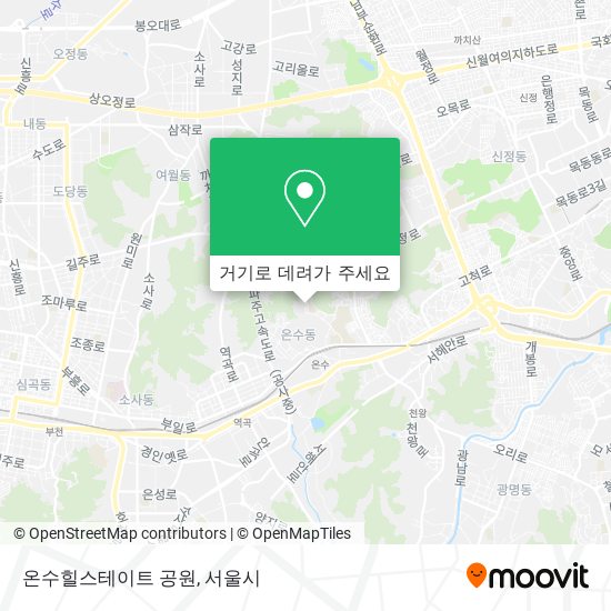 온수힐스테이트 공원 지도