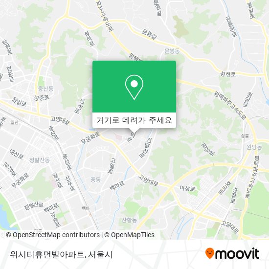 위시티휴먼빌아파트 지도