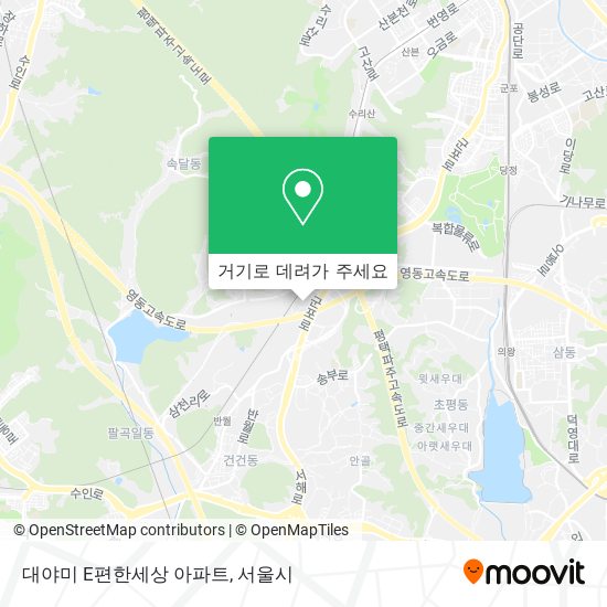 대야미 E편한세상 아파트 지도