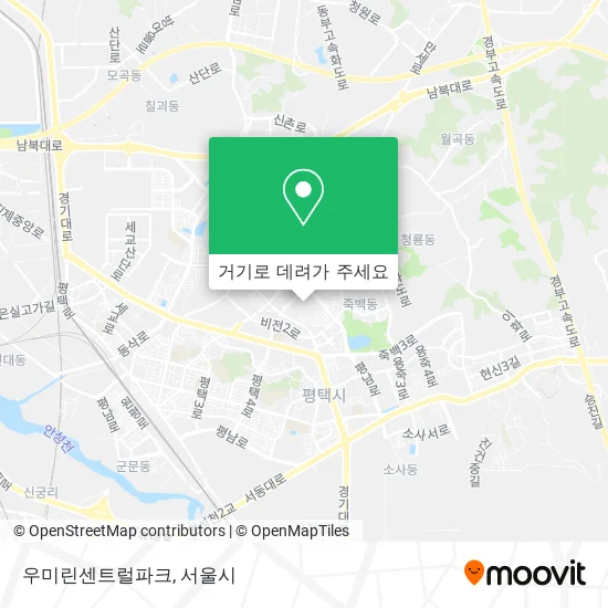 우미린센트럴파크 지도