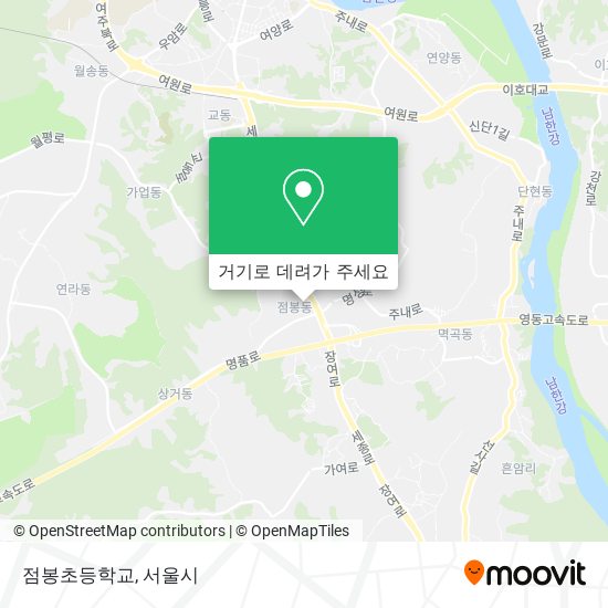 점봉초등학교 지도