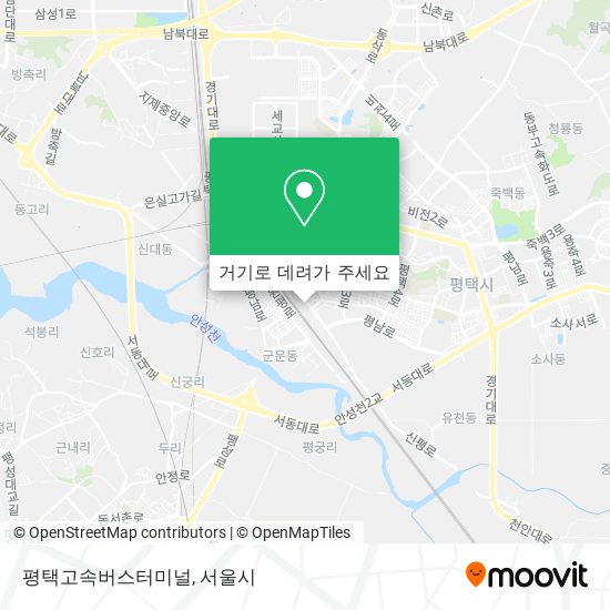 평택고속버스터미널 지도