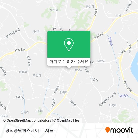 평택송담힐스테이트 지도