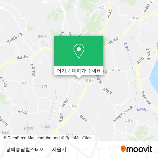 평택송담힐스테이트 지도