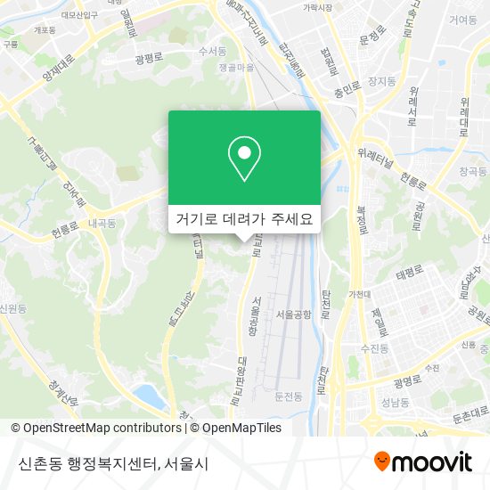 신촌동 행정복지센터 지도