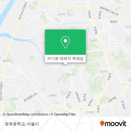 청옥중학교 지도