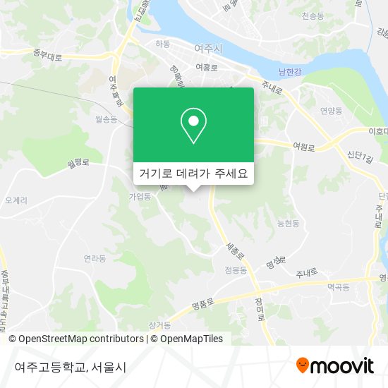 여주고등학교 지도