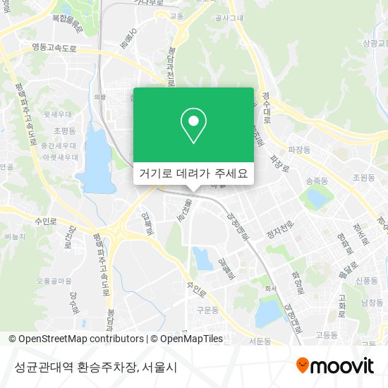 성균관대역 환승주차장 지도