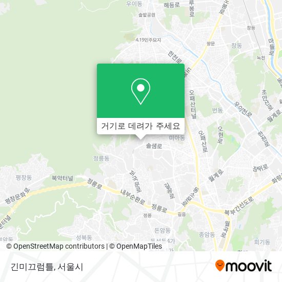 긴미끄럼틀 지도