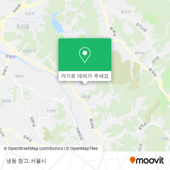 냉동 창고 지도