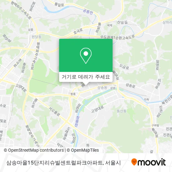 삼송마을15단지리슈빌센트럴파크아파트 지도