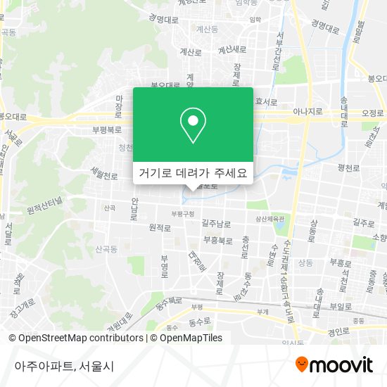 아주아파트 지도