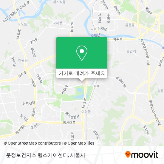 운정보건지소 헬스케어센터 지도