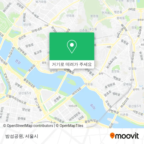 밤섬공원 지도