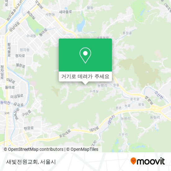 새빛전원교회 지도