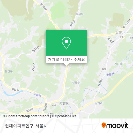 현대아파트입구 지도