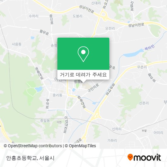 안흥초등학교 지도