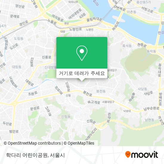 학다리 어린이공원 지도